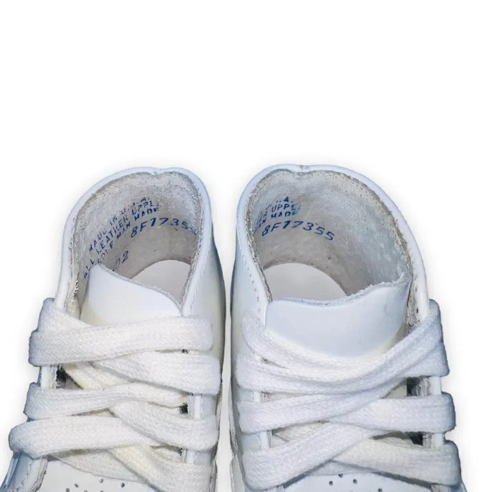 Vintage‎ Made in USA Smocked Style Boots White Toddler 7D